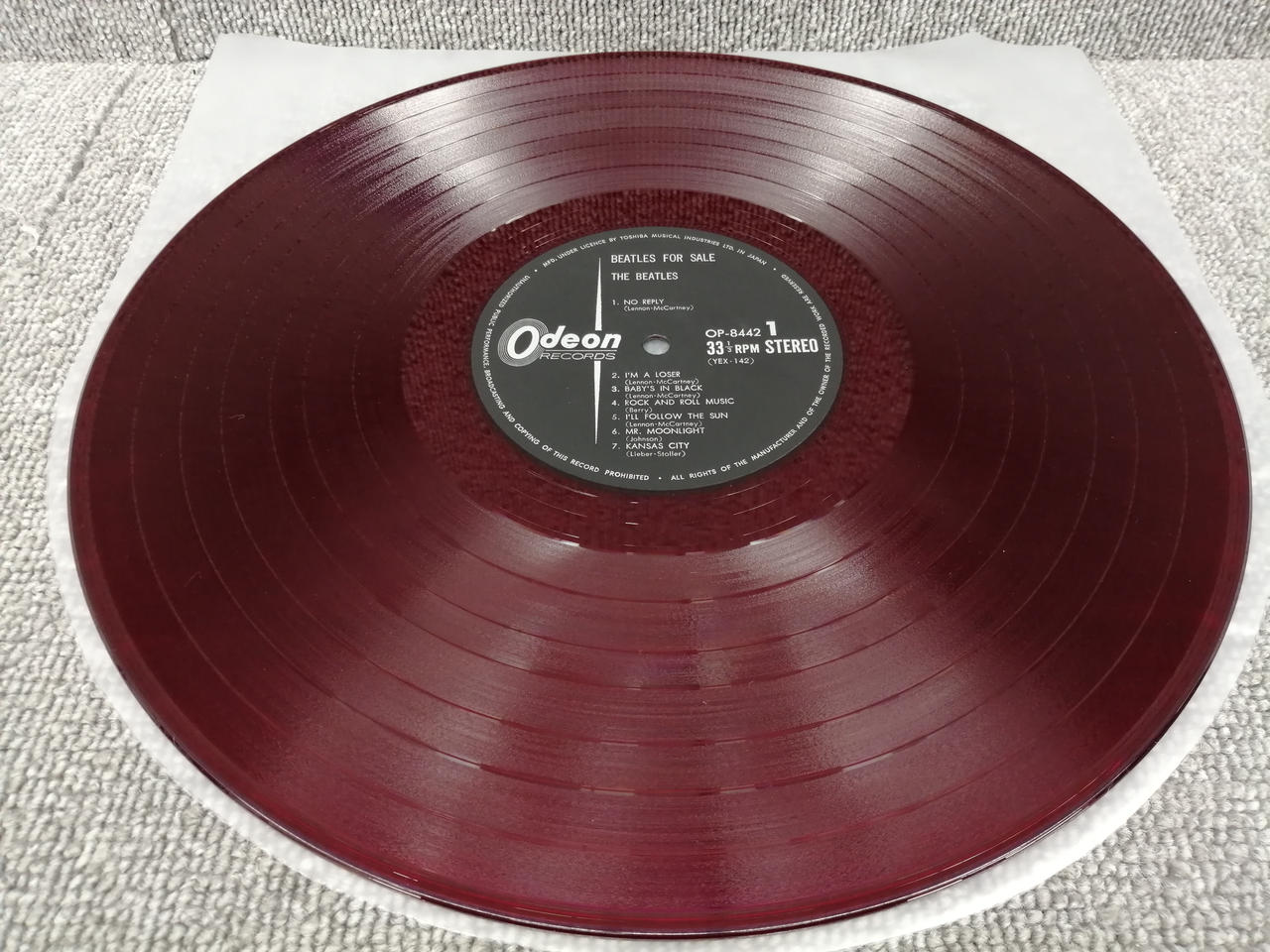 BEATLES FOR SALE LP オデオンレコード Beatles FOR SALE モノラル オデオン 赤盤 - メルカリ