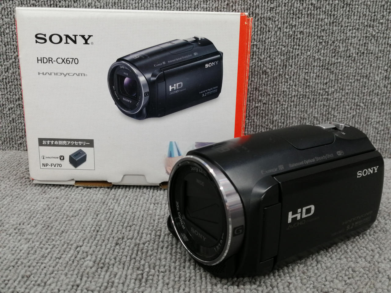 未使用SONY HDR-CX670ビデオカメラ HDR-CX670 主な仕様 | デジタルビデオカメラ Handycam
