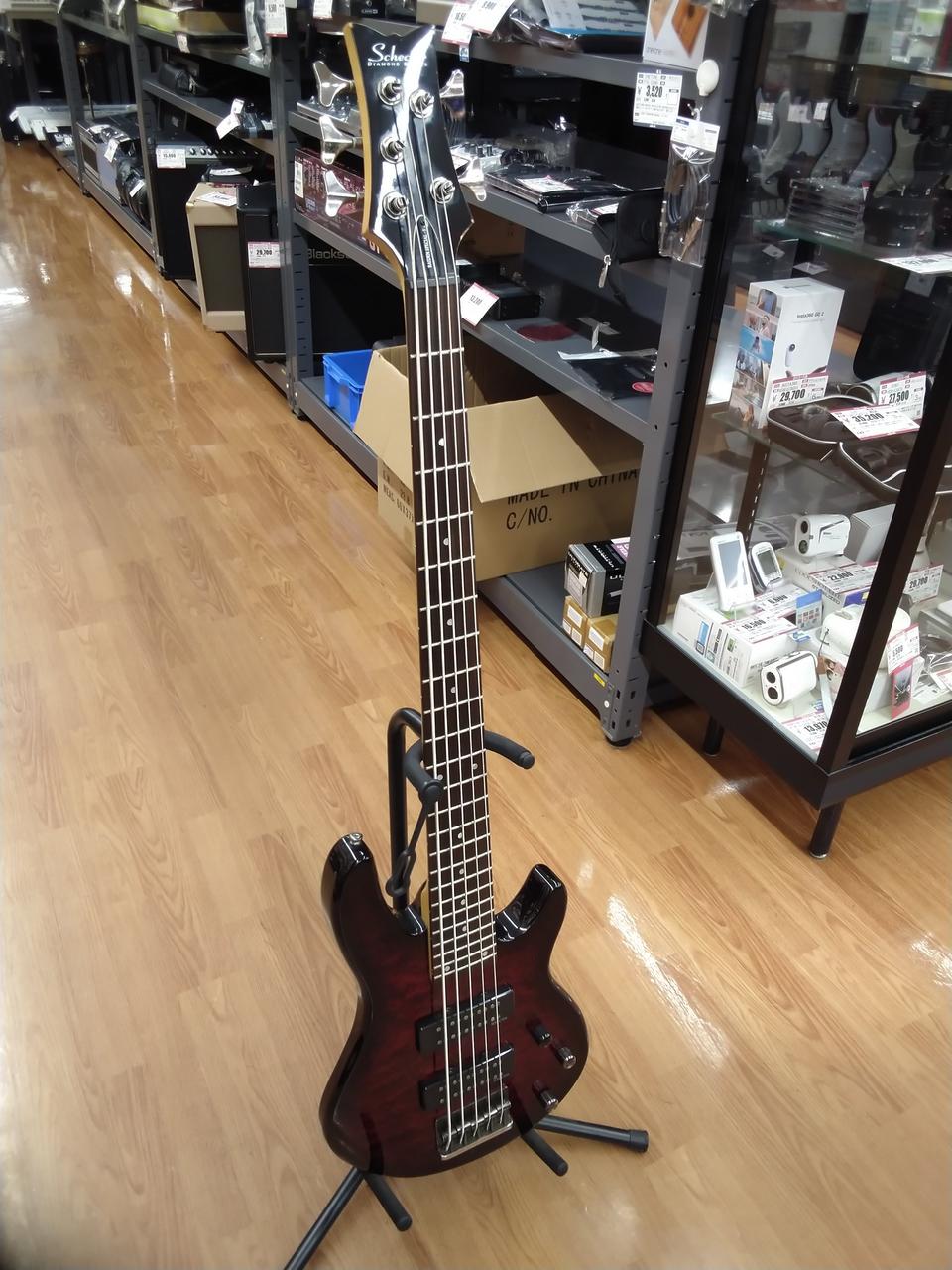 4/29まで【美品】SCHECTER エレキベース SCHECTER SIXX BASS Left-Hand [AD-NS] (Satin Black) 【厳選