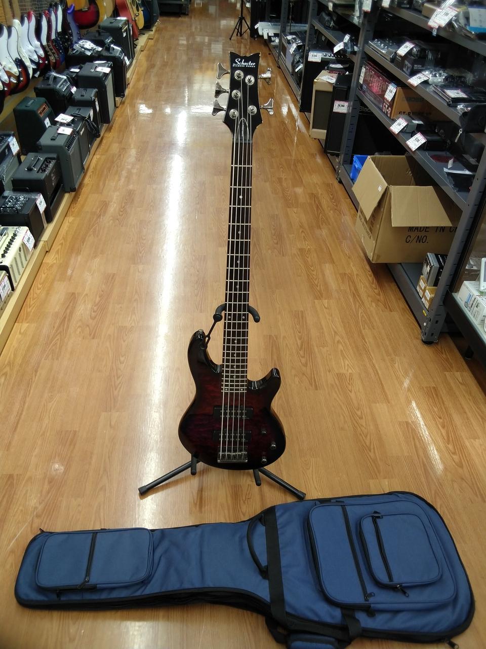 4/29まで【美品】SCHECTER エレキベース SCHECTER SIXX BASS Left-Hand [AD-NS] (Satin Black) 【厳選