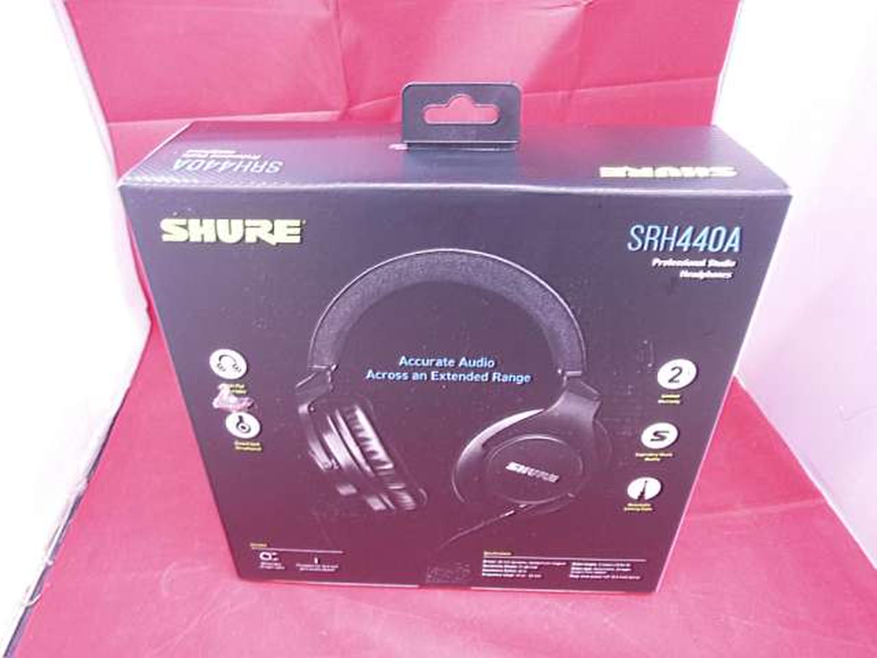 SHURE SRH440A シュアー　ヘッドホン　箱付き・保証書あり SHURE SRH440A シュアー ヘッドホン 箱付き・保証書あり - メルカリ