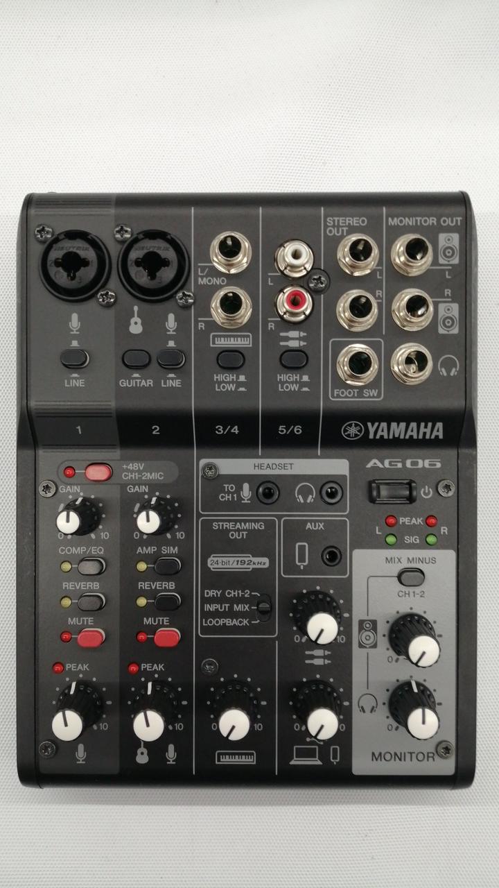 YAMAHA AG06 MK2 オーディオインターフェイス YAMAHA AG06MK2 - 複数人のウェブキャスティング／ゲーム配信に