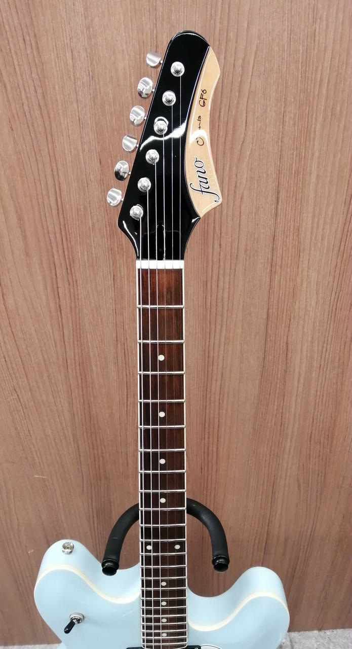 ギター Fano Omnis GF6 Sonic Blue Fano GF6 Omnis Semi-Hollow Sonic Blue – Guitar Brando