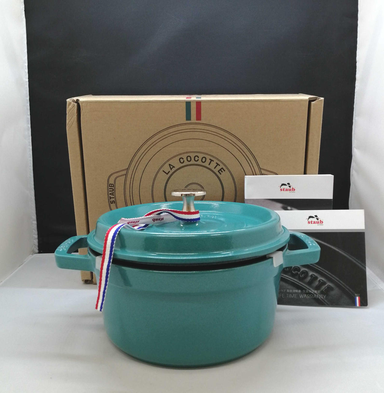 STAUB ラウンドココット ミント STAUB|ピコ・ココット ラウンド ミント 20CM|【ハードオフ公式通販