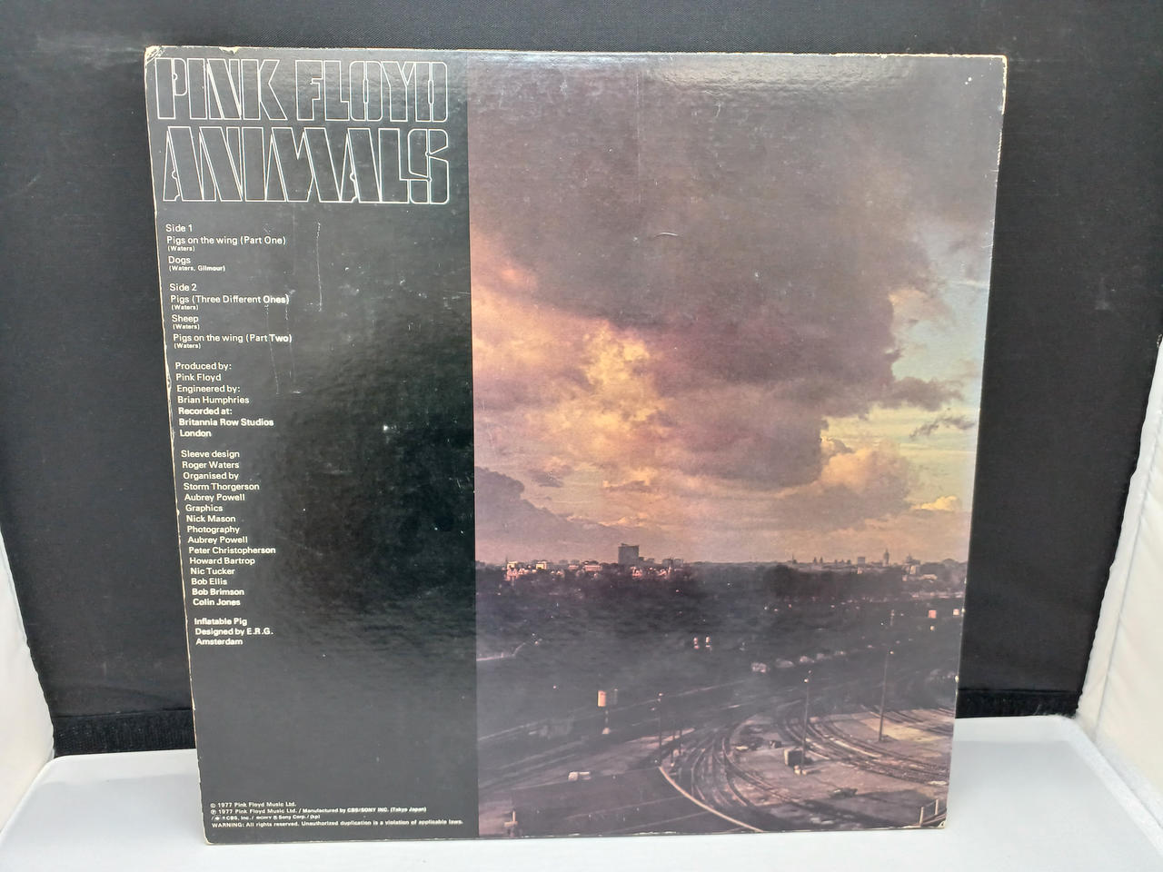 LP ピンク・フロイド アニマルズ 25AP340 CBS SONY /00400 PINK FLOYD Animals Japan ( 25AP 340 ) ***Only OBI***ON OFFER