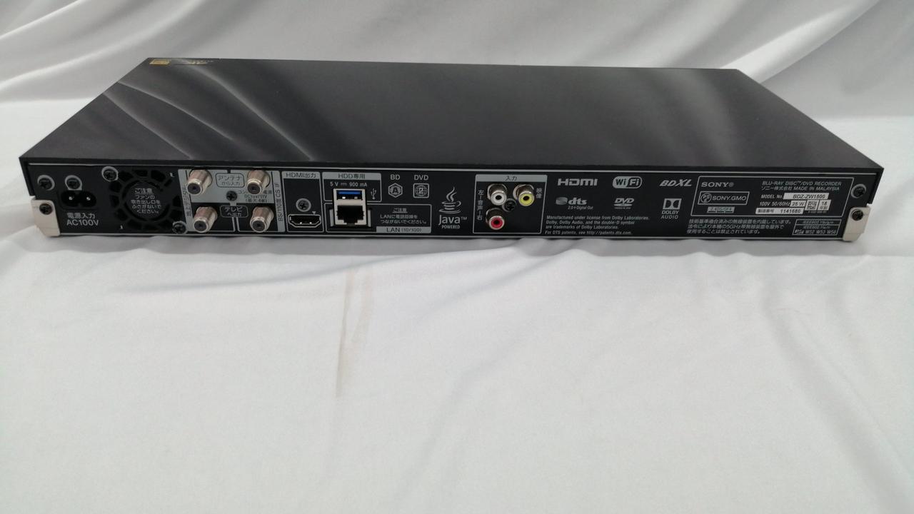 BDZ-ZT1500 動作品 SONY BDZ-ZT1500 1TB ブルーレイレコーダー ソニー