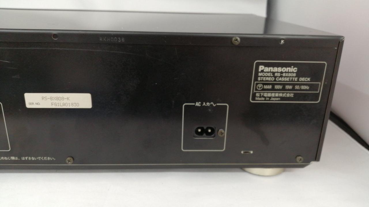 パナソニック RS- 3HEAD AA Panasonic rs-bx808 パナソニック(PANASONIC)|カセットデッキ|【ハードオフ公式通販】オフ