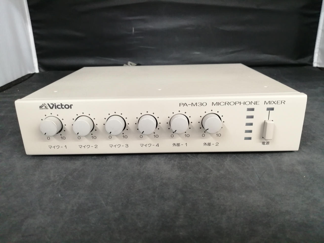 【極美品】Victor マイクロホンミキサー PA-M30 JVCケンウッド ビクター PA-M30 マイクロホンミキサー 非常用
