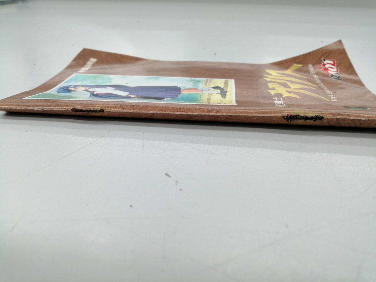 説明書のホチキスサビています