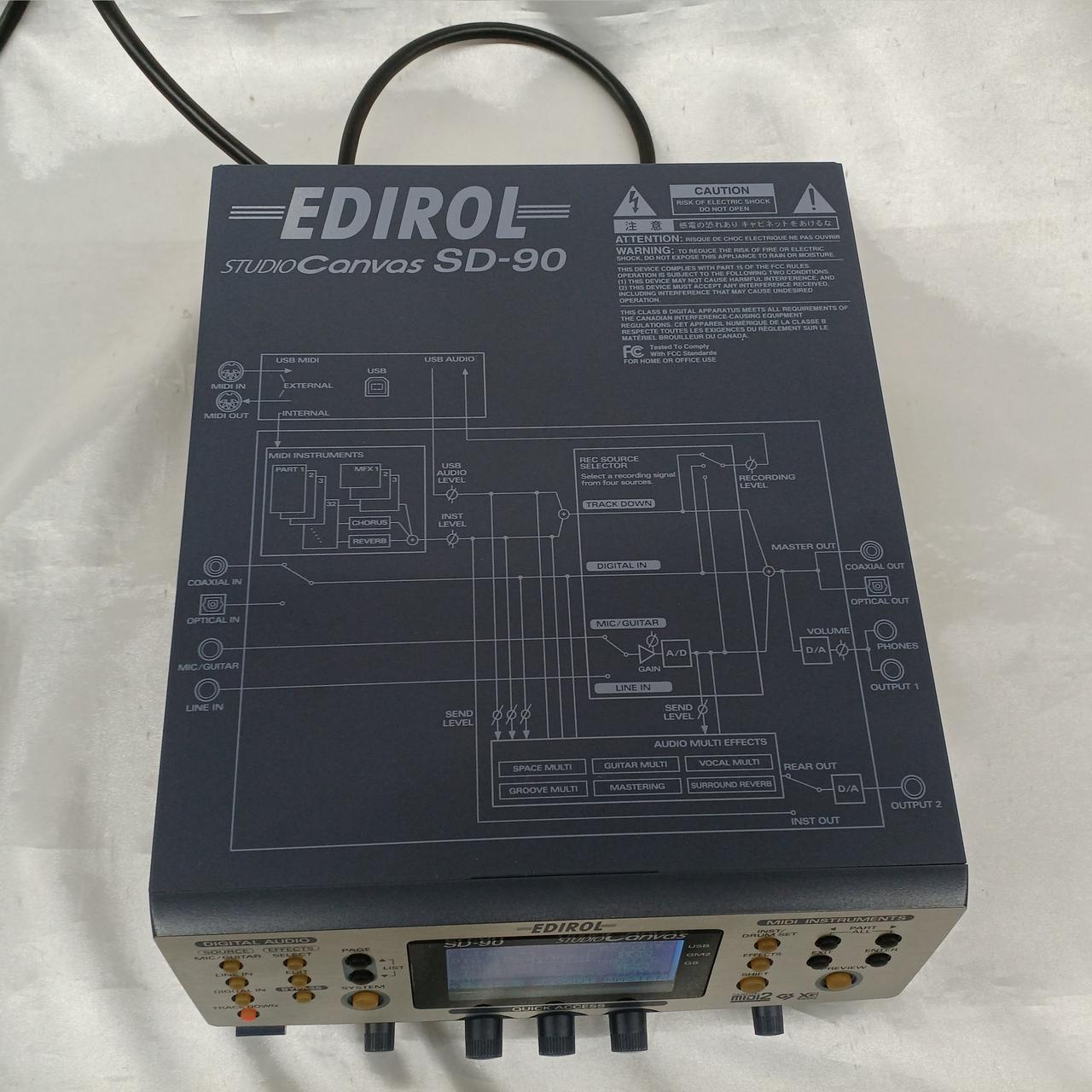 1105* Roland ローランド 音源モジュール EDIROL SD-90 Roland SD-90 Edirol Studio Canvas MIDI Sound Module | eBay