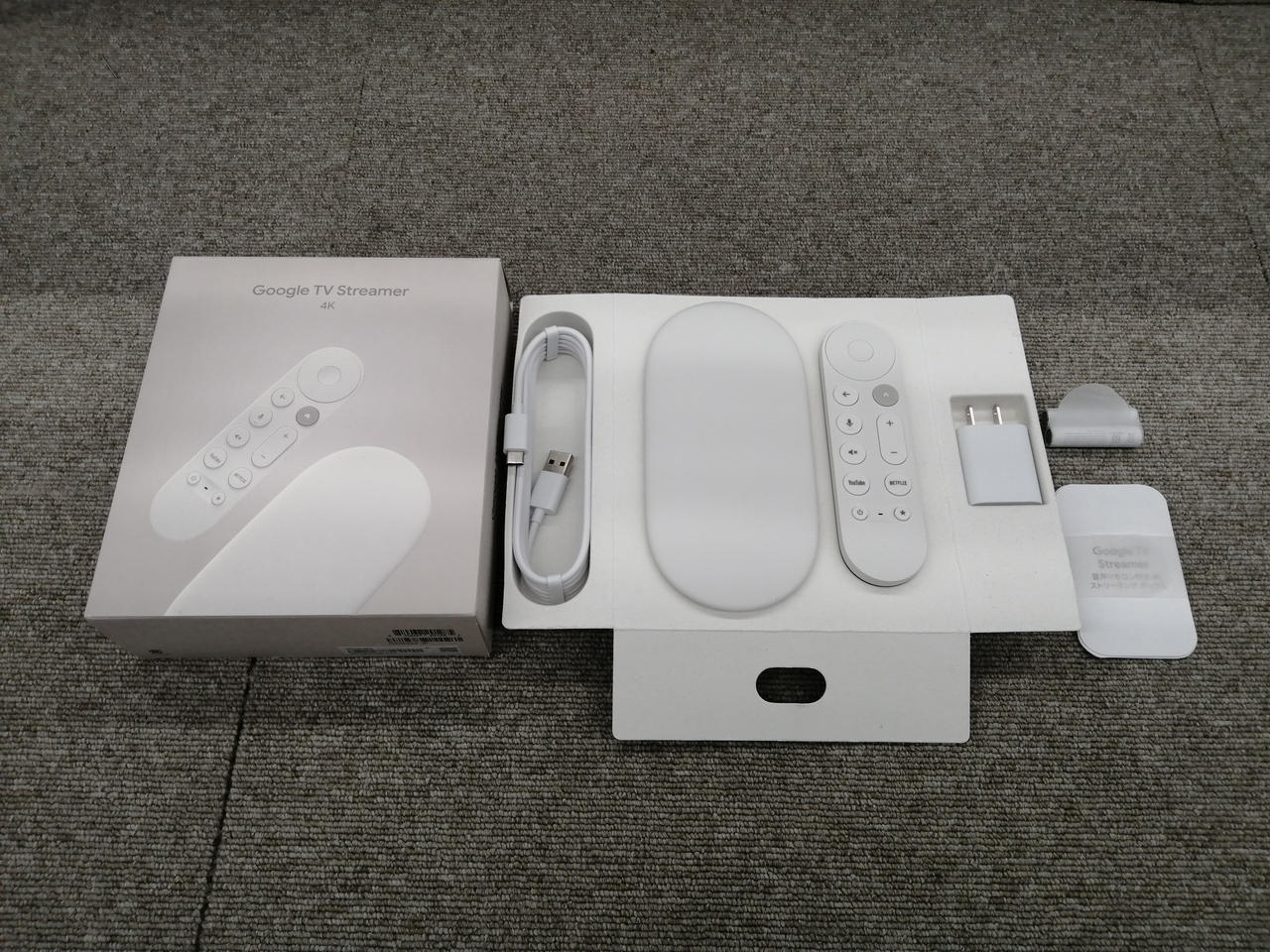 Google TV Streamer 4K 新品　未使用品 新品・未開封」 Google TV Streamer 4K 32gb porcelain