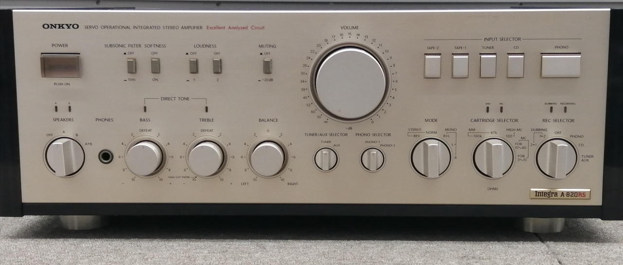 ONKYO オンキョー プリメインアンプ インテグラ A-820GTR オンキョー A-820GT – サーボ技術に磨きをかけたフラッグシップ