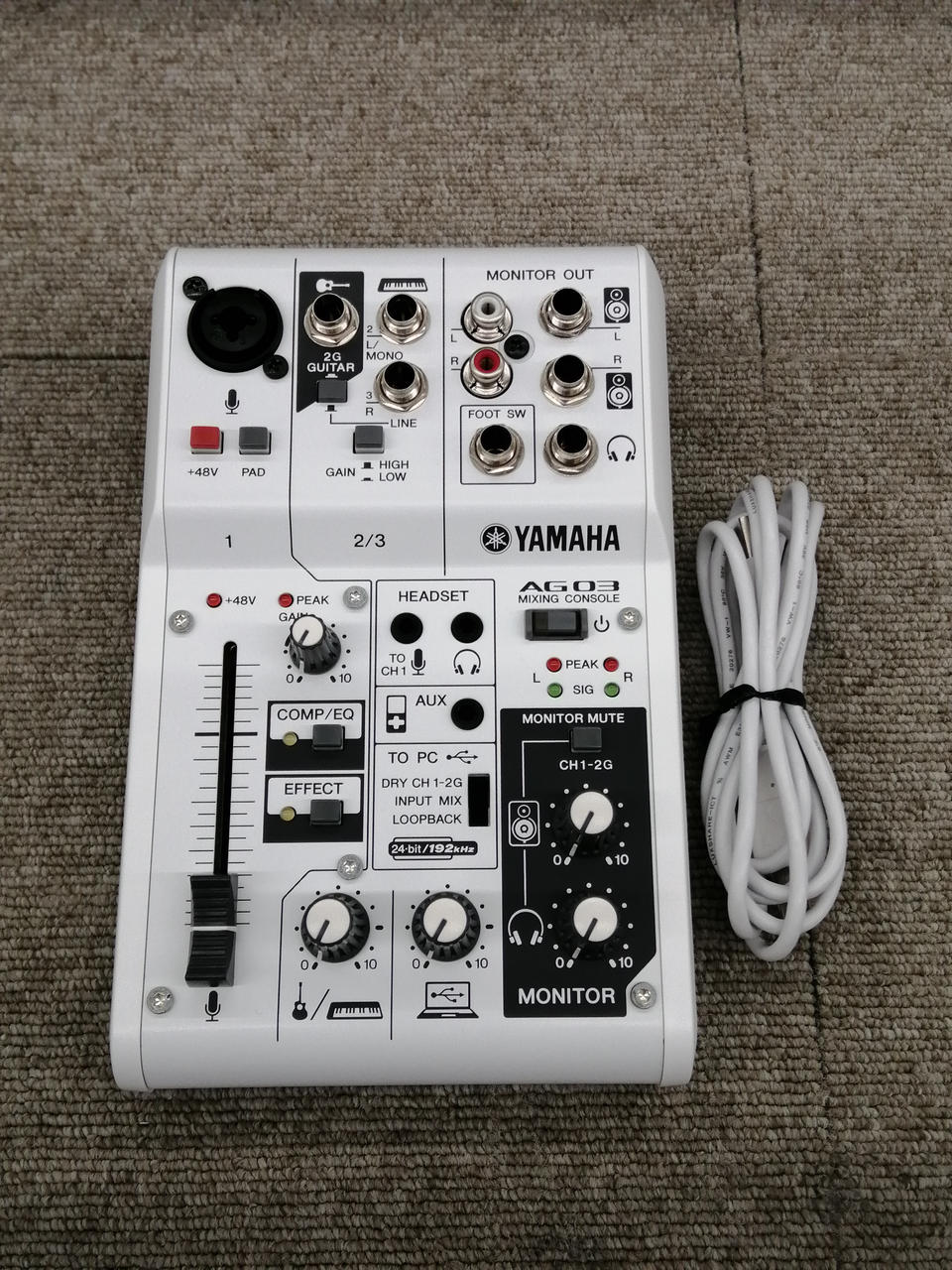 お*ち様 YAMAHA AG03 未使用品 YAMAHA (ヤマハ) ライブストリーミングミキサー 通電確認のみ
