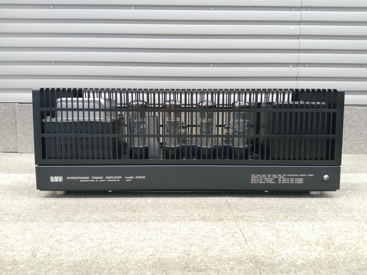 LUXMAN ラックスマン　LUXKIT A3500 LUXMAN Luxkit A3500 Power Amplifier Tube Main Amp Kit