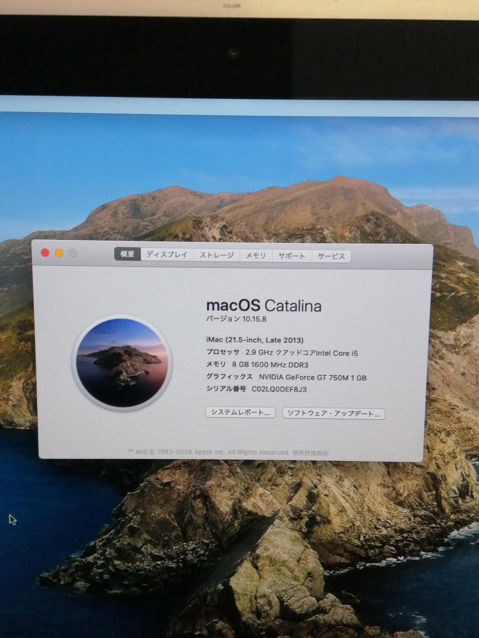 アップルコンピュータジャパン(APPLE)|iMac / 2013 21.5