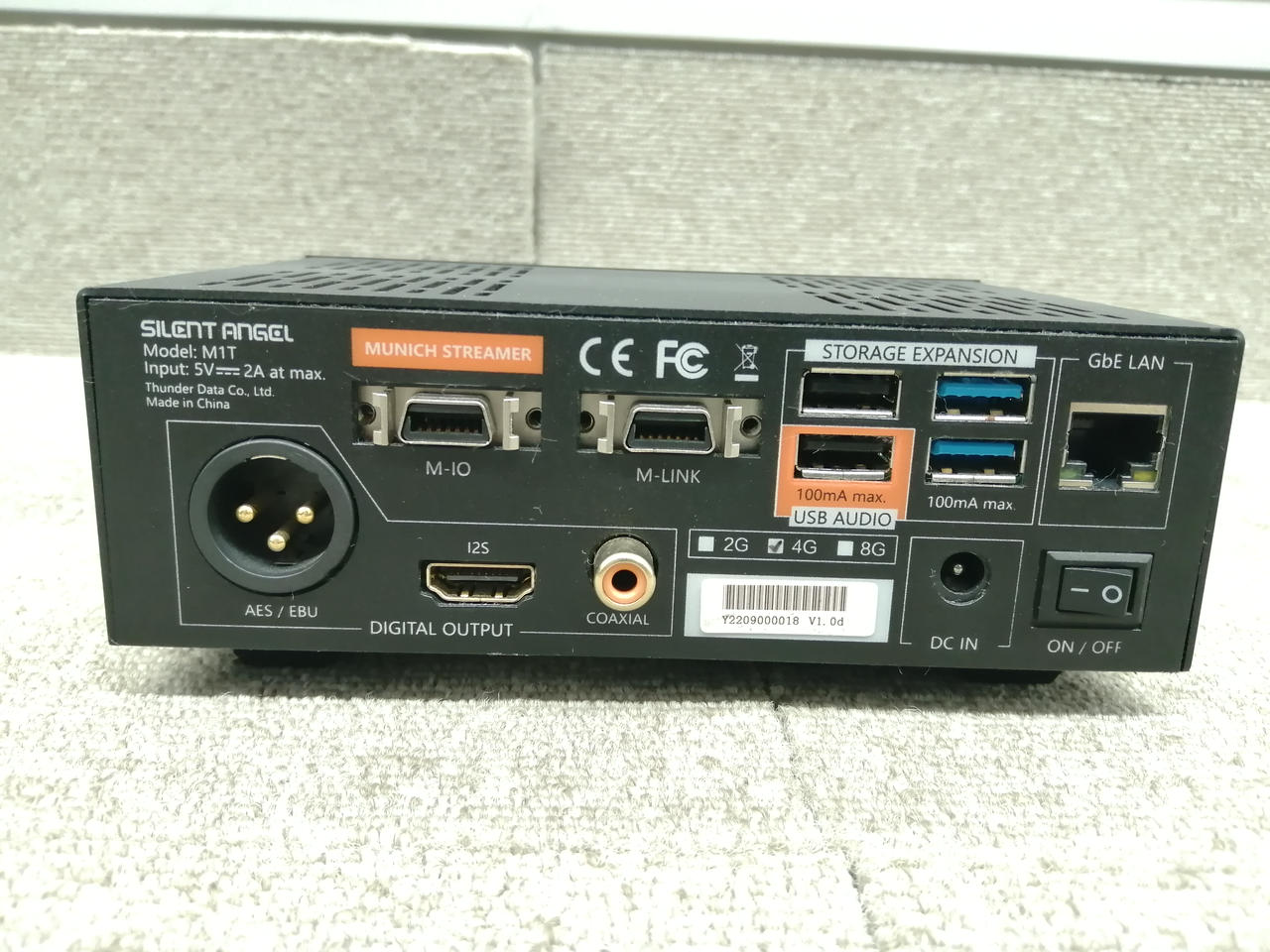 SILENT ANGEL ネットワークプレーヤーM1T 4GB