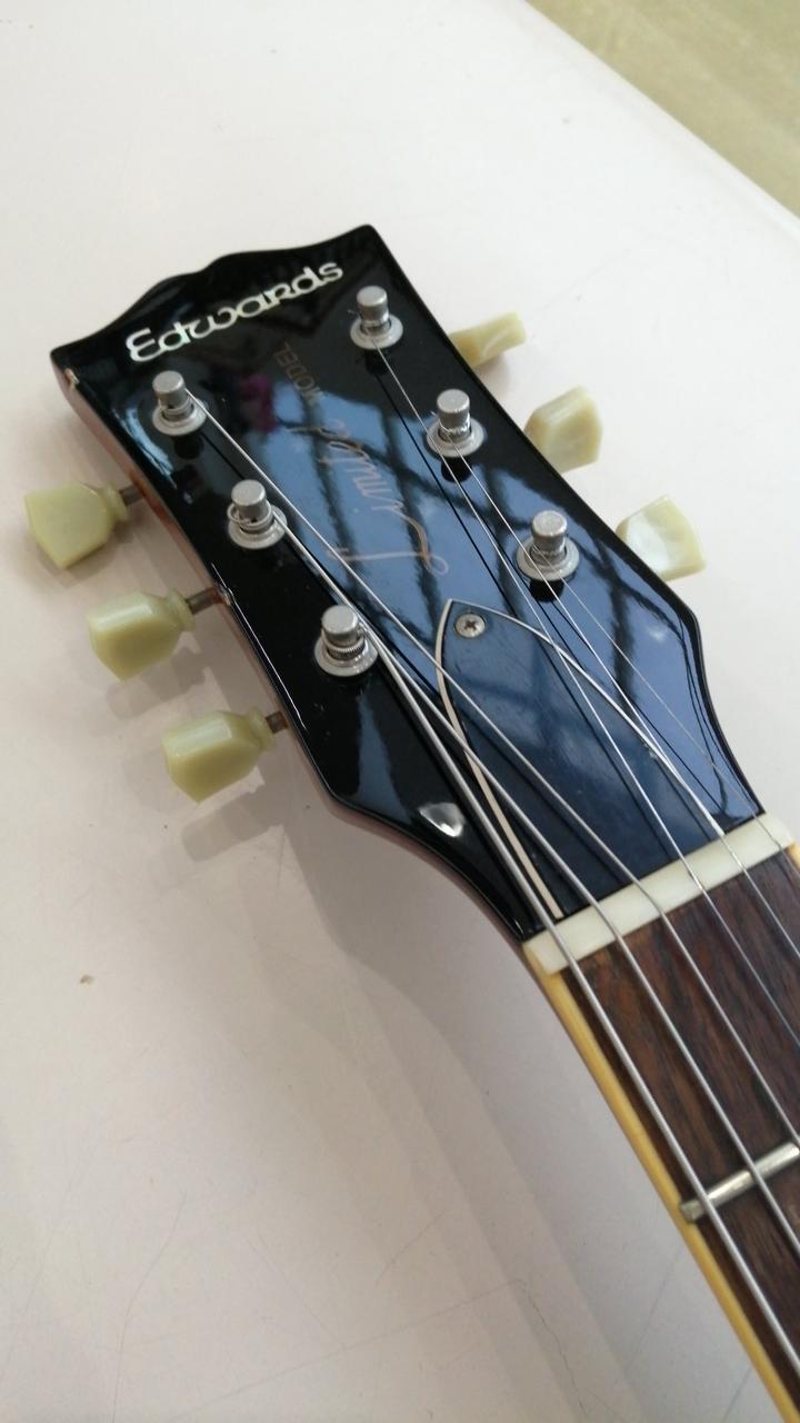 【希少】【限定生産】Edwards エドワーズ　エレキギター ハードケース付き EDWARDS エドワーズ E-LP-CTM/P Black エレキギター(EDWARDS Legacy