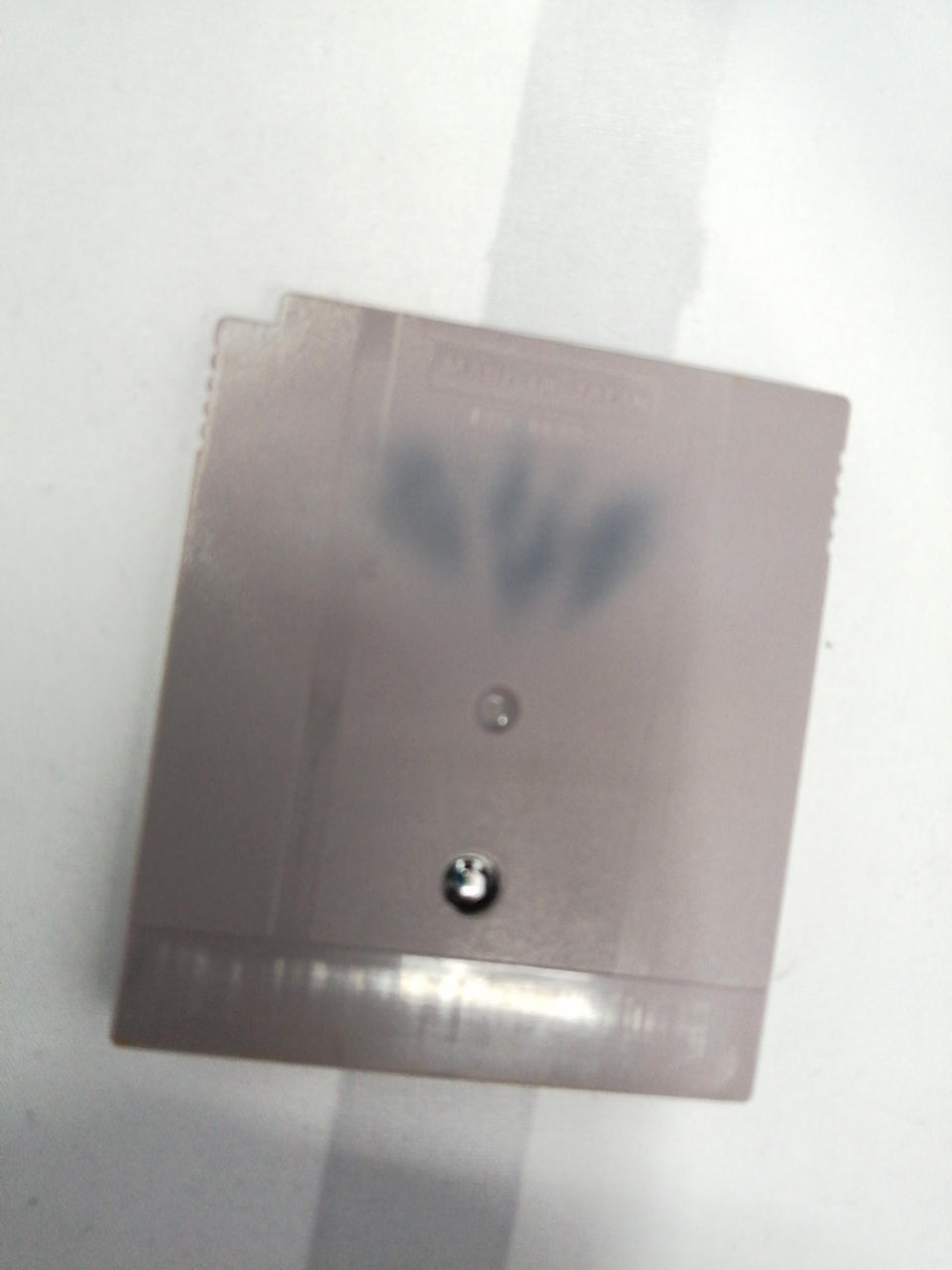 カートリッジ背面に汚れ有り