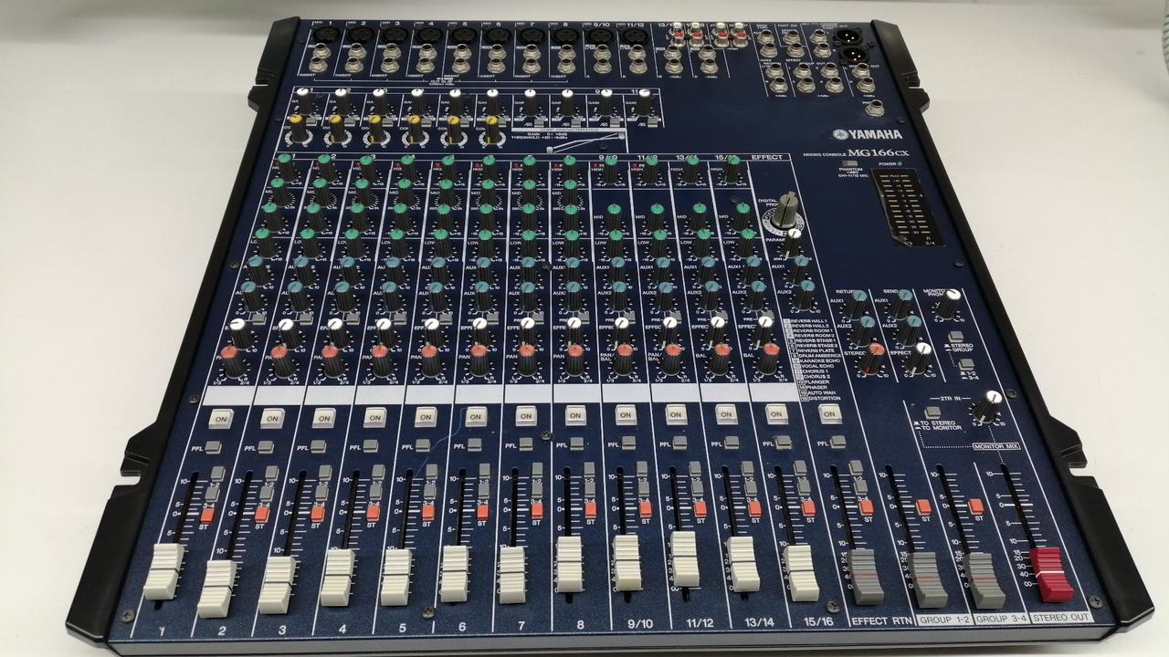 【動作品】YAMAHA MG166CX アナログミキサー ケース付き アナログミキサー yamaha MG166CX ハードケース付き - メルカリ