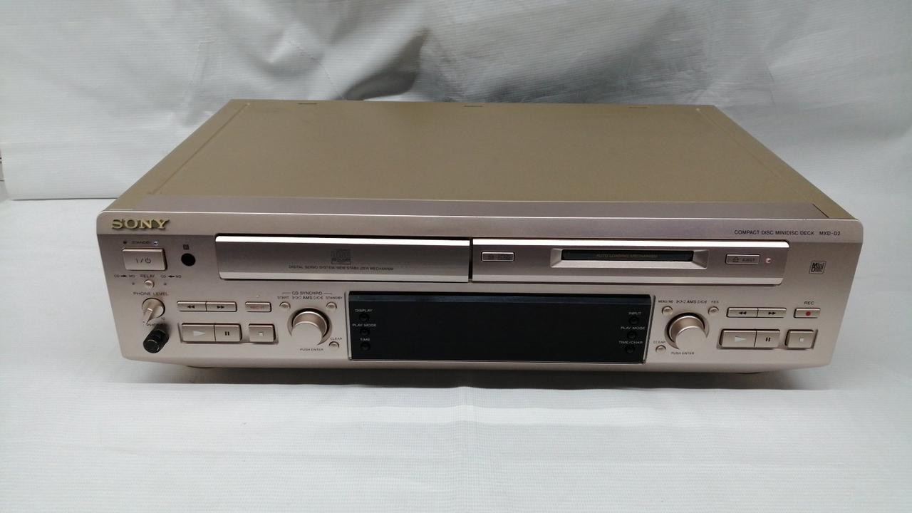 SONY MXD-D2 CD/MDプレーヤー一体型デッキ　M2254 SONY MXD-D2 MD/CD一体型デッキ 製造メーカーOB技術者メンテナス