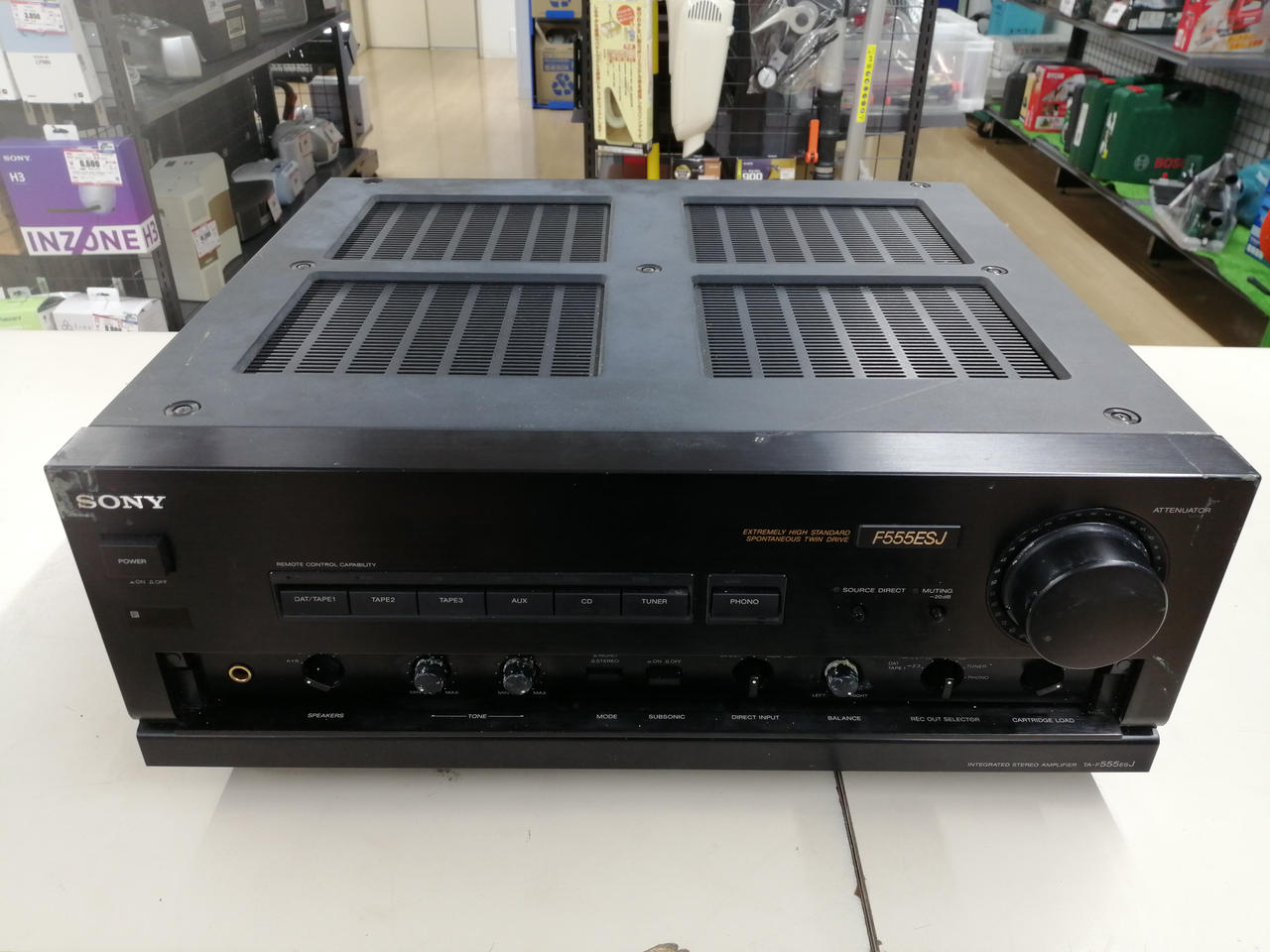 プリメインアンプ SONY TA−F555ESR 【ジャンク】 SONY プリメインアンプ TA-F555ESG ジャンク品