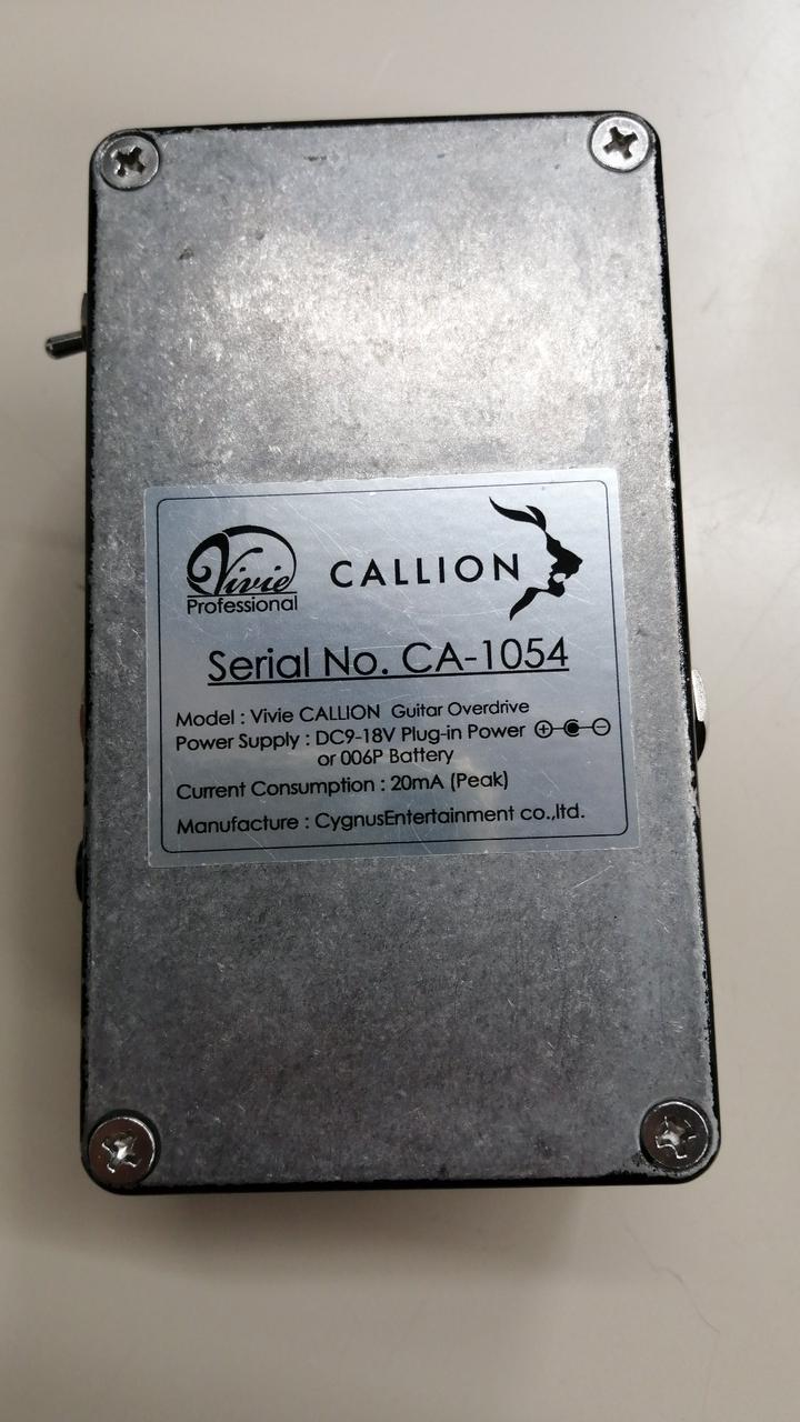 ギター Vivie-Callion Vivie ( ビビー ) CALLION ギター用オーバードライブ 送料無料