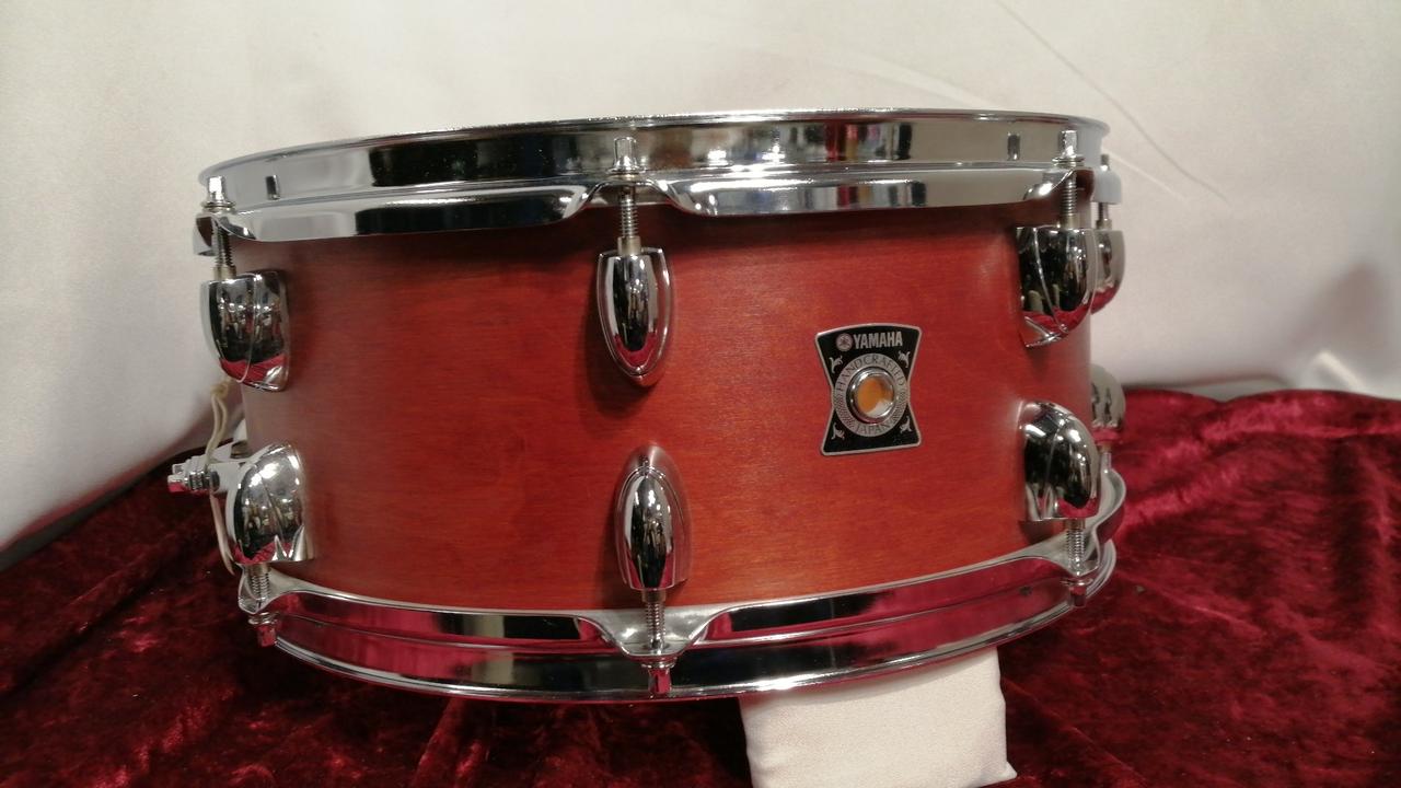 イギリス製 Yamaha スネアドラム(premire) YAMAHA LIVE CUSTOM HYBRID OAK SNAREDRUM LHS1455 - YouTube