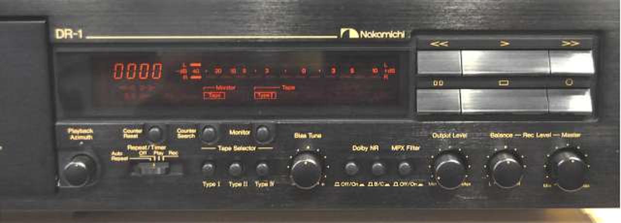 カセットデッキ Nakamichi DR-1整備済み美品！ カセットデッキ Nakamichi DR-1整備済み美品！