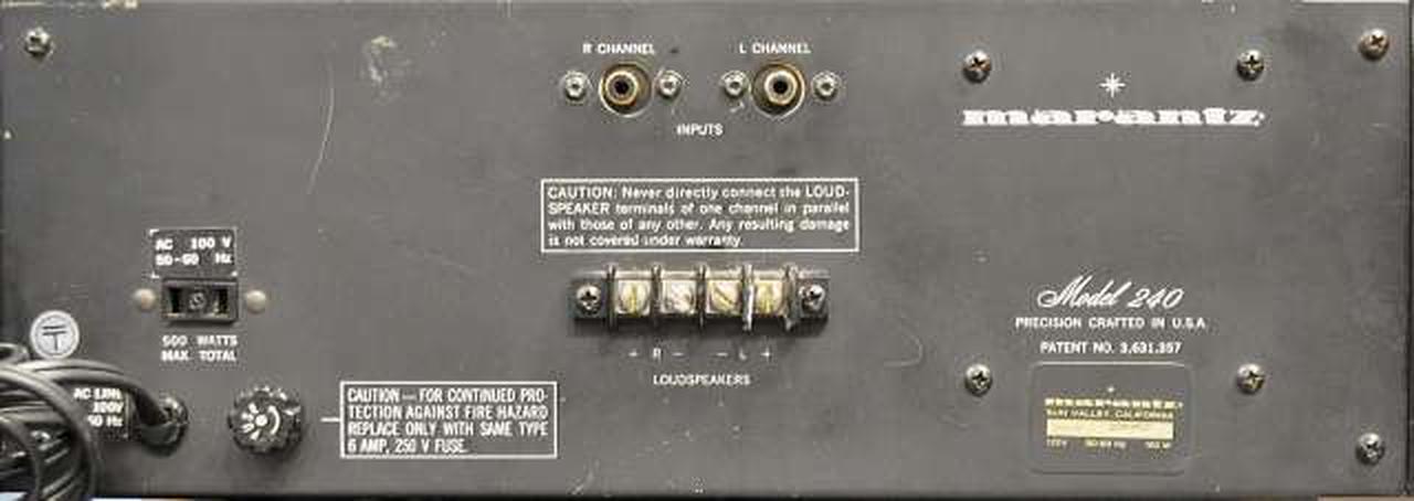Marantz Model 240 パワーアンプ　マランツ　ヴィンテージ Marantz Model 240 パワーアンプ マランツ ヴィンテージ マランツ