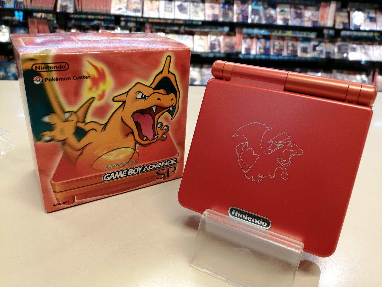 ゲームボーイアドバンス　SP リザードン GBASP ゲームボーイアドバンスsp リザードン ポケモンセンター 本体