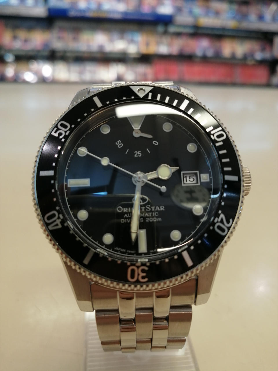 最安値 ORIENT STAR 自動巻き腕時計 ブラック ORIENT STAR オリエント 腕時計 オリエントスター レイヤード