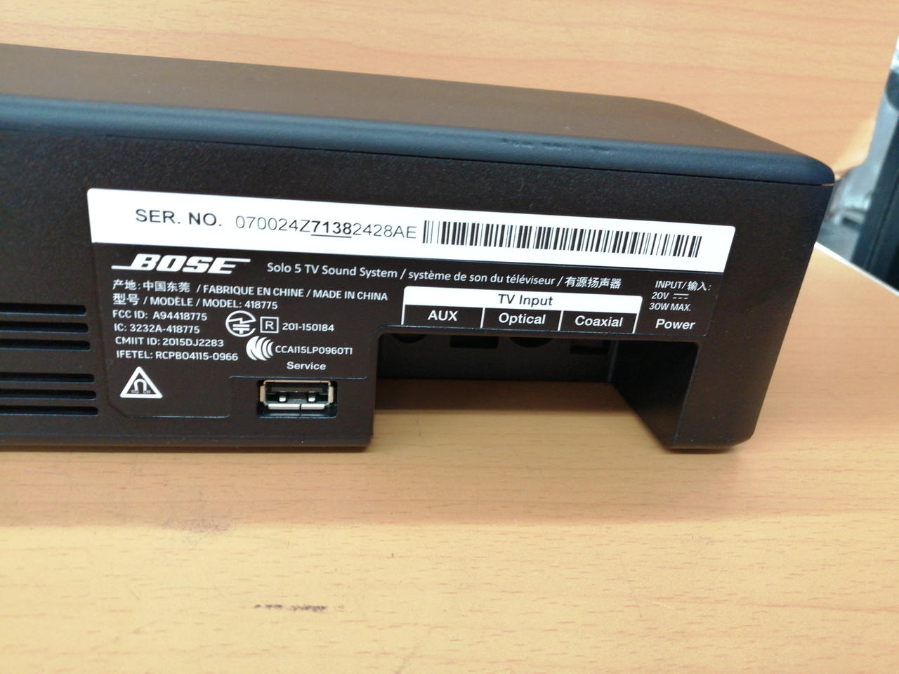 Bose サウンドバー スピーカー 418775 動作確認済 美品 元箱付 Bose Solo 5 TV sound system | Bose Support