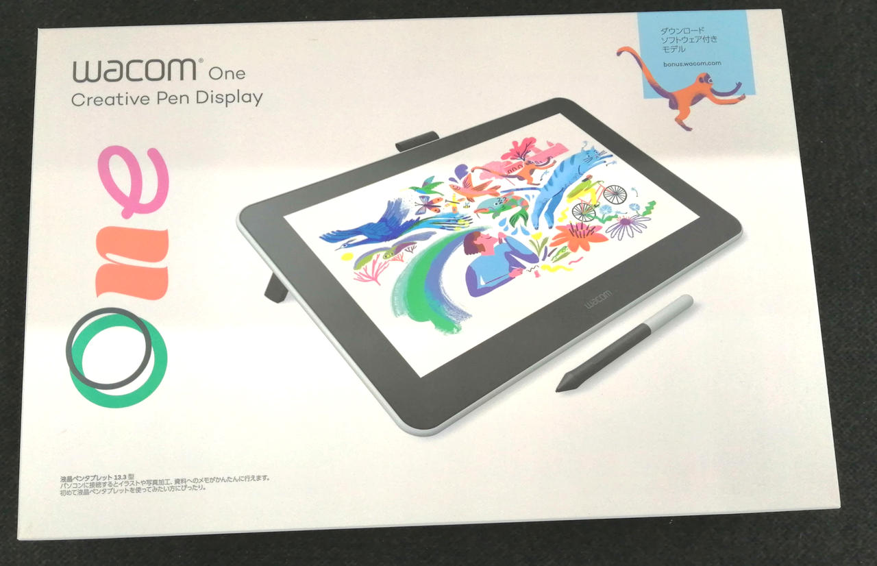 Wacom One 液晶ペンタブレット DTC133WOD Wacom One DTC133WOD ホワイト 13.3型 液晶ペンタブレット
