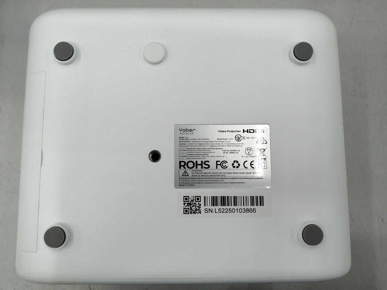 【ジャンク品】Yaber L2s　プロジェクター Yaber PROJECTOR プロジェクター L2S - メルカリ