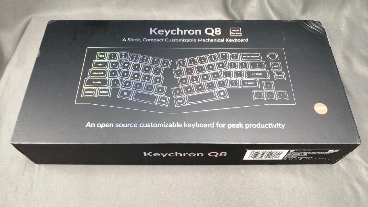 [ほぼ未使用美品]Keychron Q8 メカニカルキーボード 本体 Keychron Q8 Pro（アリスレイアウト）QMKカスタムメカニカル
