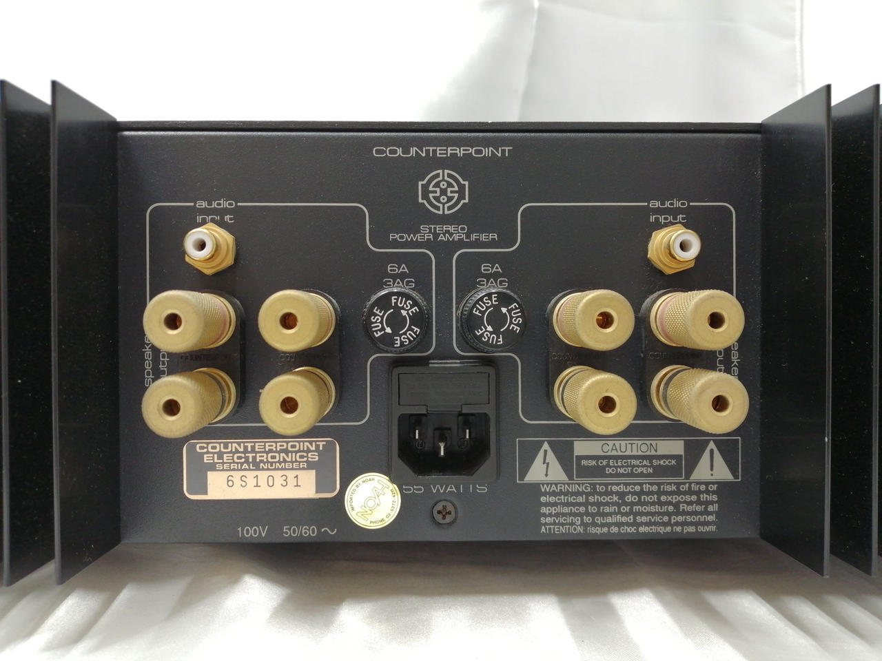 COUNTERPOINT SOLID M1 パワーアンプ カウンターポイント Counterpoint Solid-M1の仕様 カウンターポイント