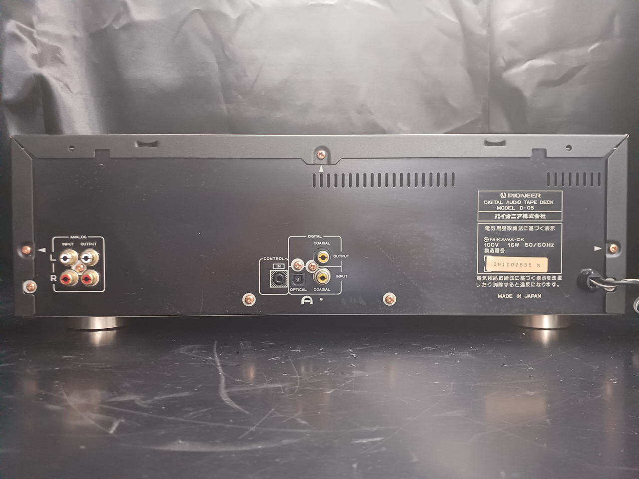 a309 PIONEER DAT D-05 デッキ　現状品 Pioneer D-05 Digital Audio Cassette Tape Deck DAT Deck