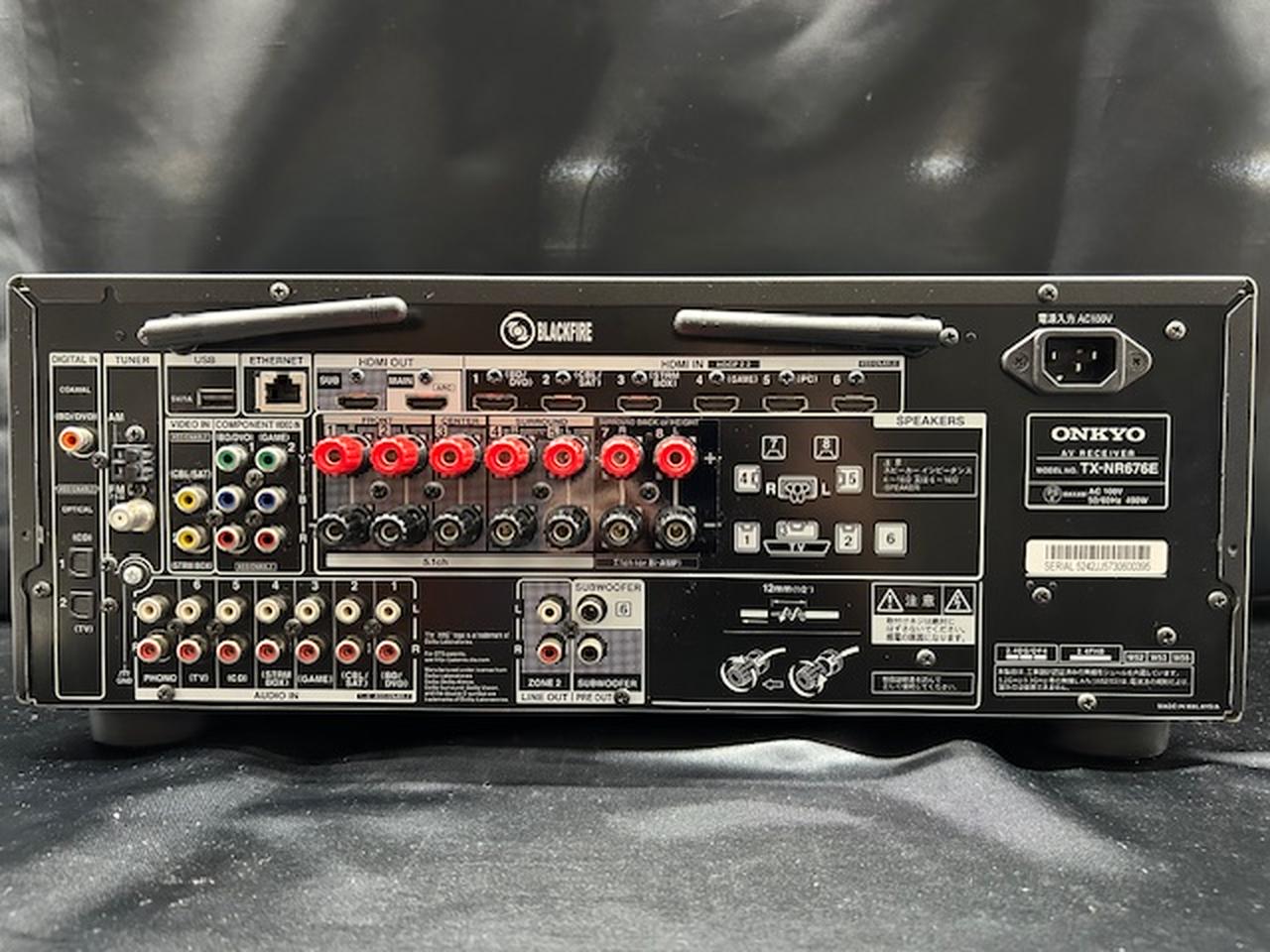 【美品】ONKYO TX-NR676E(B) AVアンプ Amazon.co.jp: ONKYO 7.2ch対応AVレシーバー TX-NR676E(B