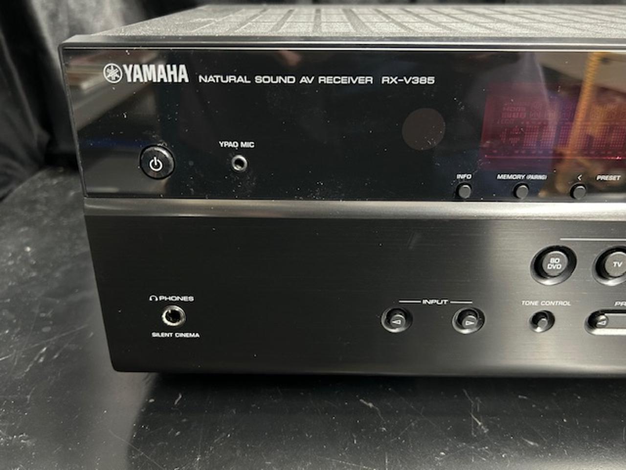 【極美品】YAMAHA ヤマハ AVアンプ RX-V385 リモコン付き YAMAHA RX-V385 中高 AVアンプ