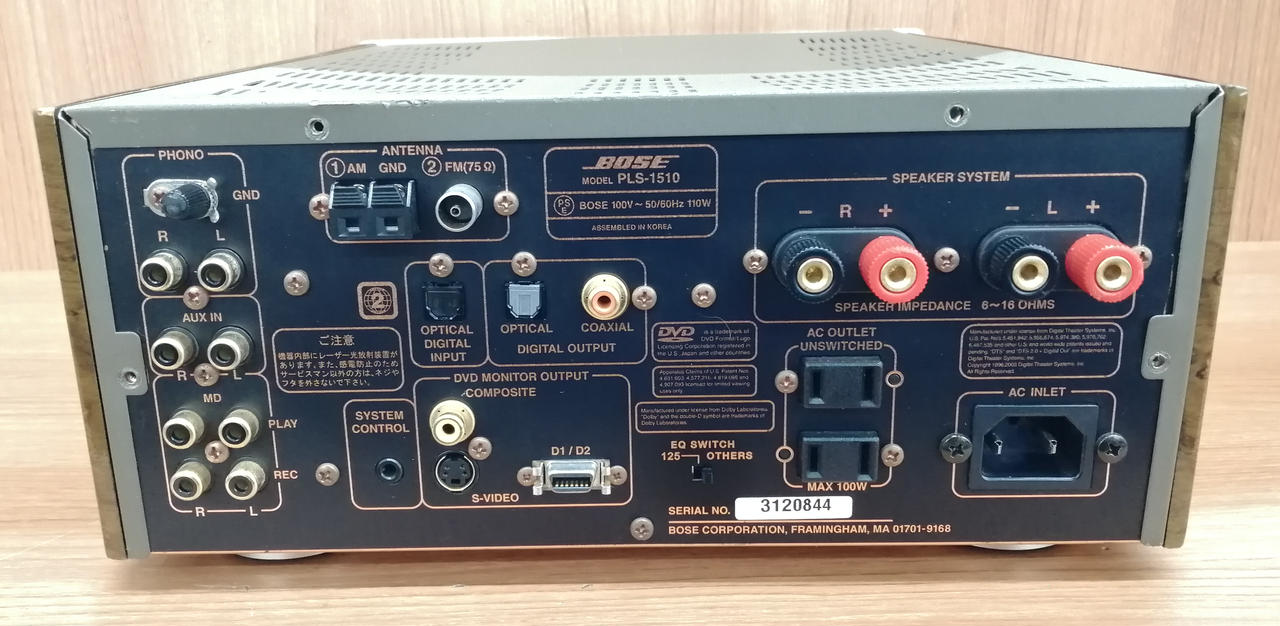 BOSE PLS-1510 極美品ジャンク BOSE|(ジャンク品) DVDレシーバー|HARDOFFオフモール(オフモ