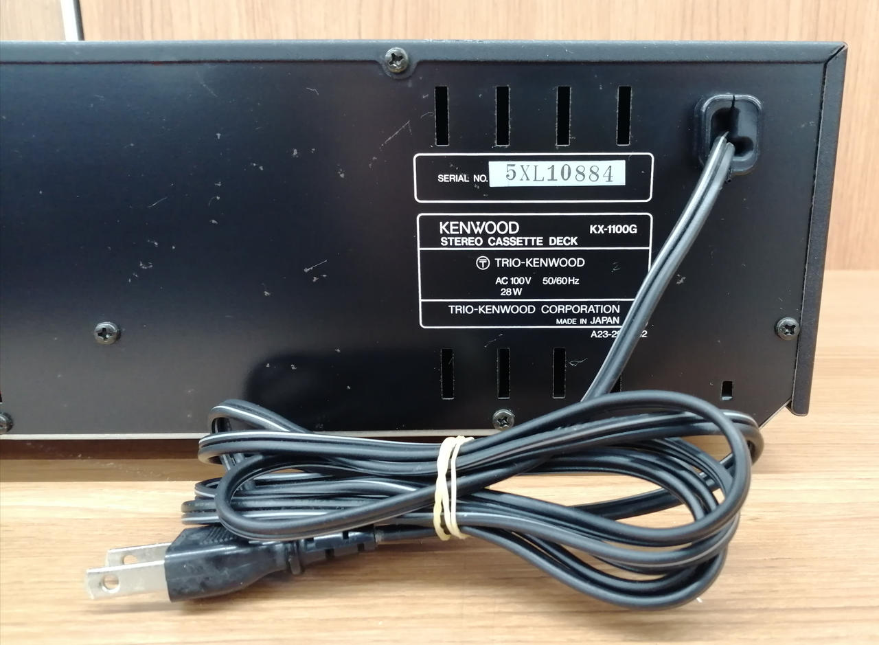 最終値下げ！動作品ですが難あり　KENWOOD　カセットデッキ　KX-3510 美品】KENWOOD カセットデッキ KX-3510 希少 - メルカリ