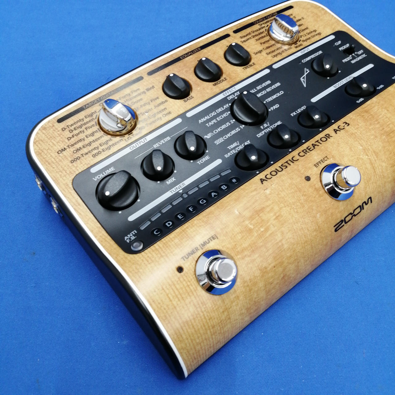 Zoom AC-3 / MOGAMI高品位ケーブルセット！アコギ プリアンプ Zoom AC-3 / MOGAMI高品位ケーブルセット！アコギ プリアンプ