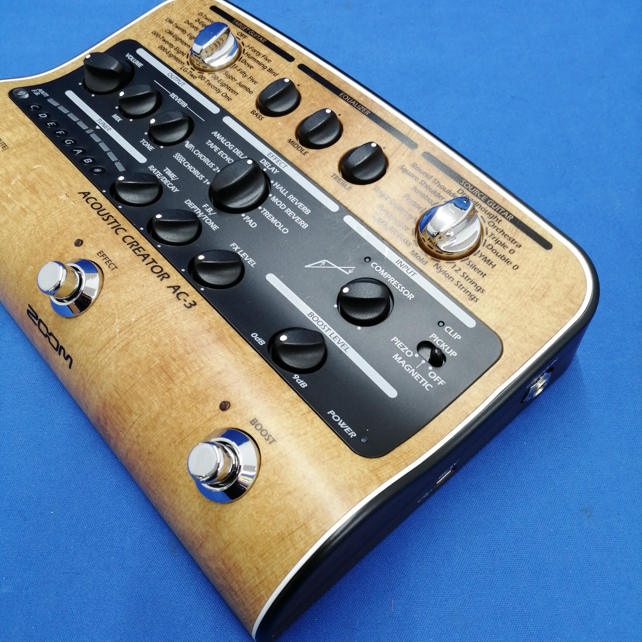 ZOOM AC-3 アコースティック・ギター用プリアンプ AC-3 Acoustic Creator | ZOOM