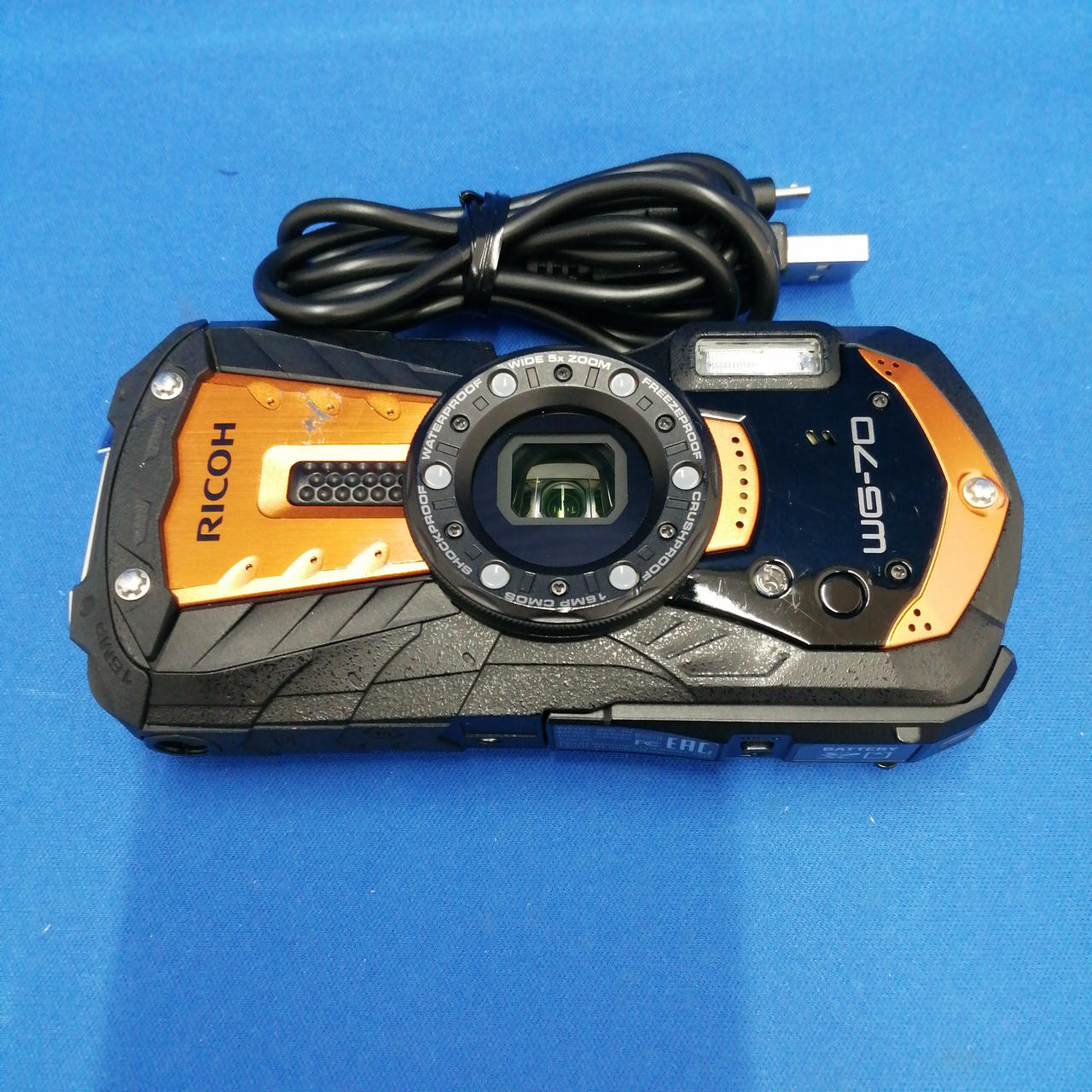 RICOH WG-70 コンパクトデジタルカメラ リコー、水深14m での水中撮影が可能なコンパクトデジタルカメラ