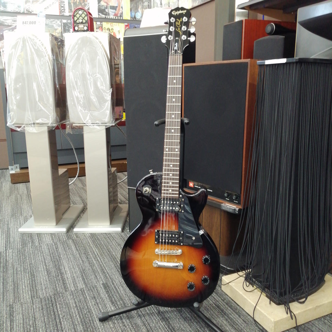 Epiphone LesPaul Studio エレキギター Epiphone Les Paul Studio Ebony エレキギター 初心者14点セット