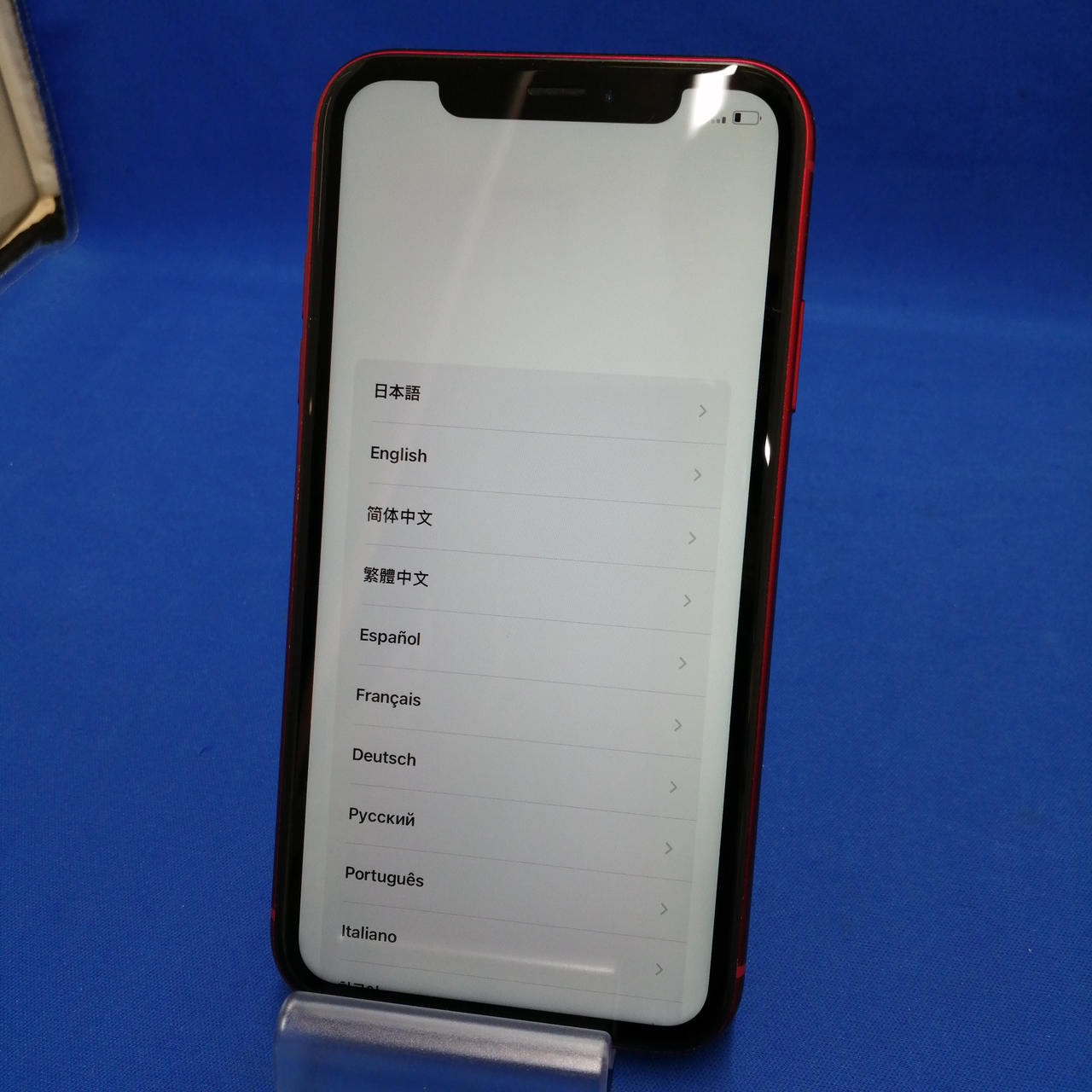 液晶表示にヤケが見られます