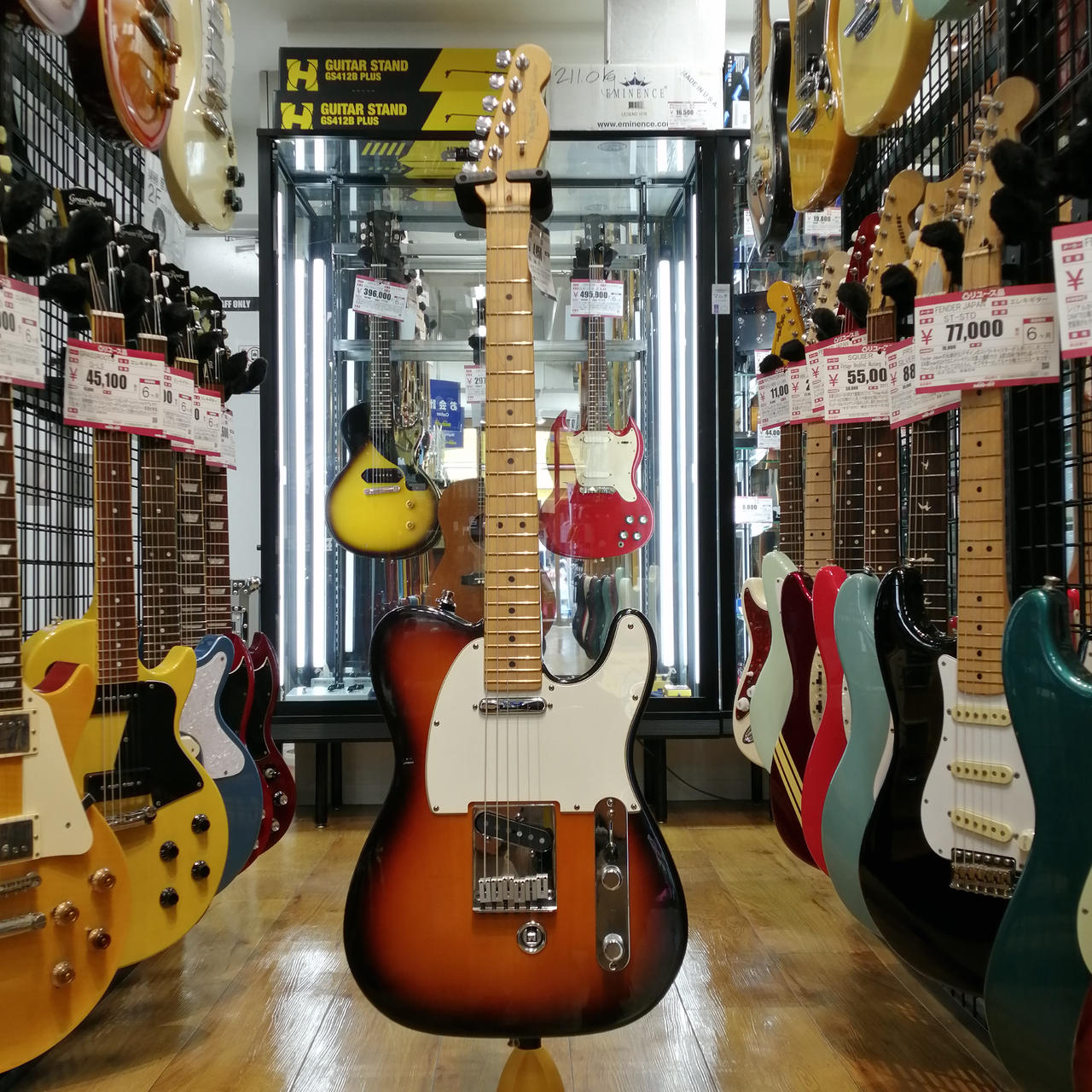 Fender テレキャスUSA1994〜96サンバースト ユーズド　ケース付き Fender テレキャスUSA1994〜96サンバースト ユーズド ケース付き