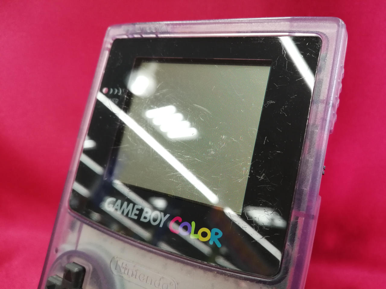 液晶にキズあります