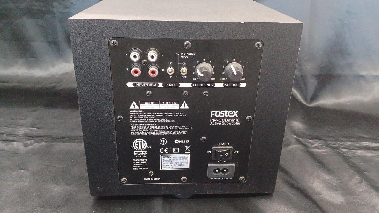 J*y様 Fostex サブウーファー ブラック PM-SUB8 | Fostex(フォステクス)