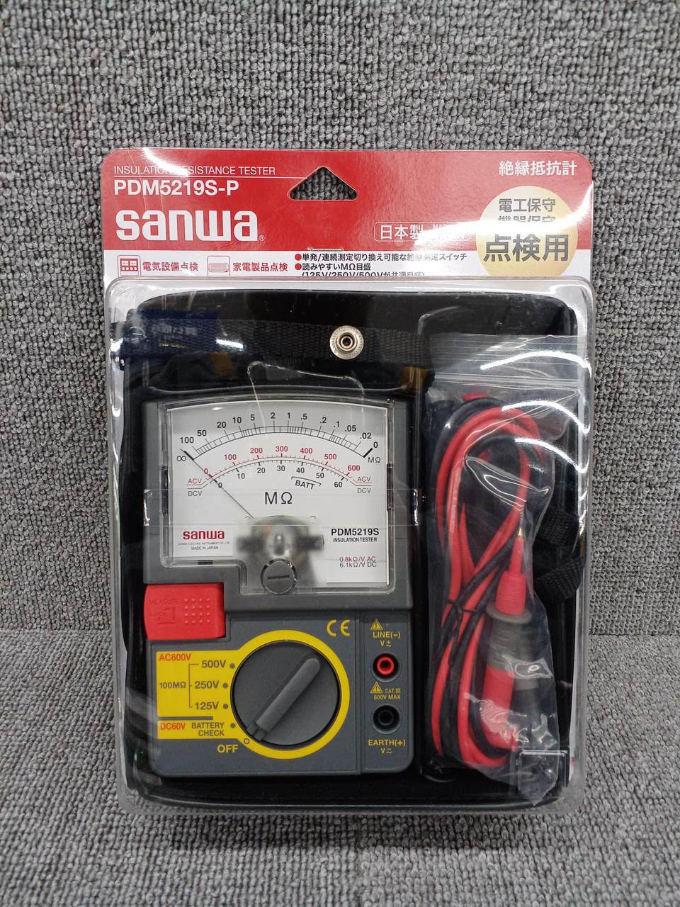 SANWA 型番：PDM5219S-P 絶縁抵抗計